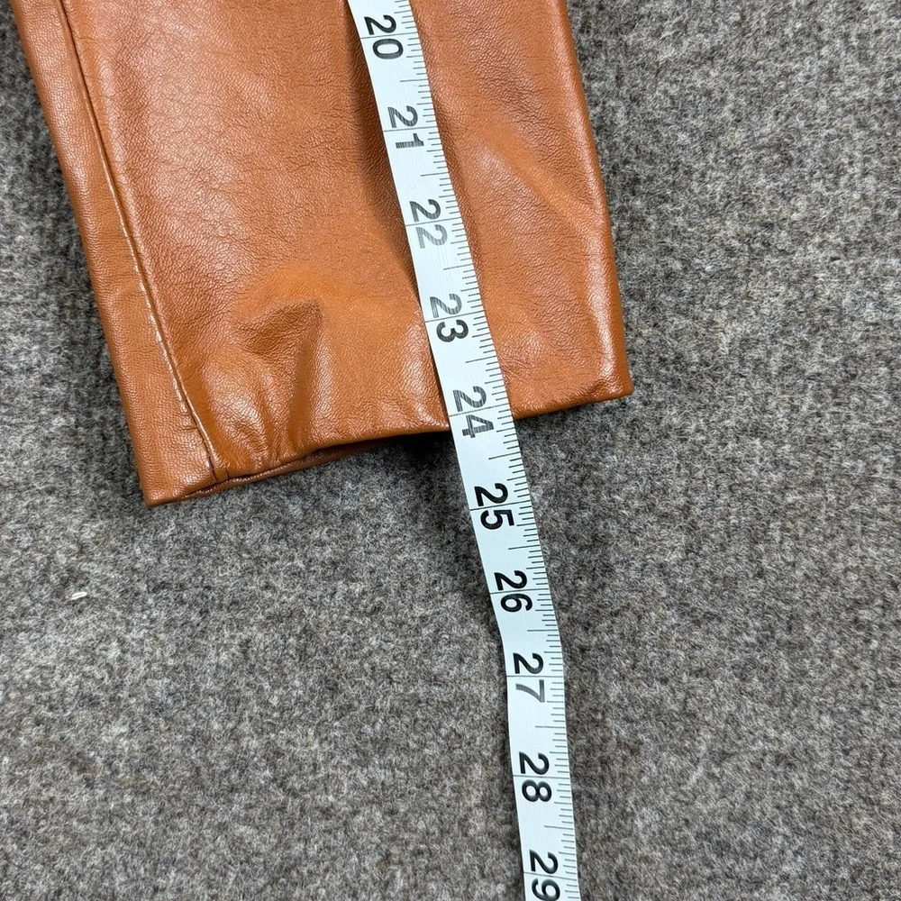 VTG Clipper Mist Genuine Leather Blazer Jacket Women’s L Tan Rust Retro 70s 80s - Picture 9 of 15